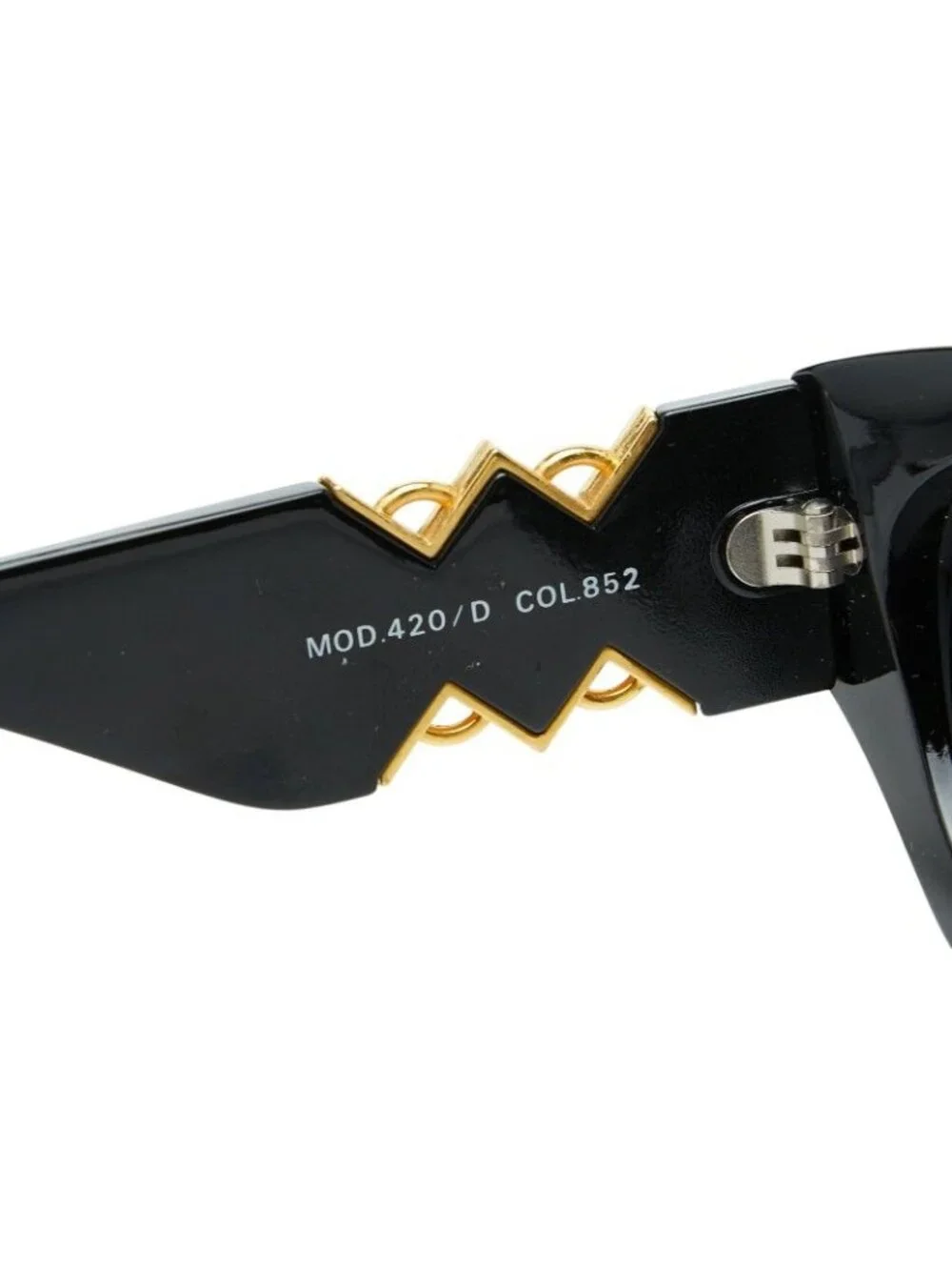 Versace Medusa Sunglasses D Black Gold Acetate Eyewear